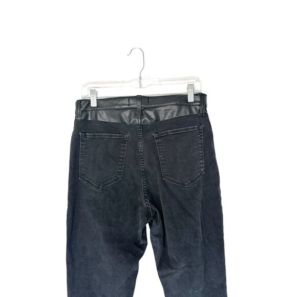 Abercrombie & Fitch Mixed Fabric High‎ Rise The Super Skinny Ankle Jeans Size 12 - Picture 7 of 12